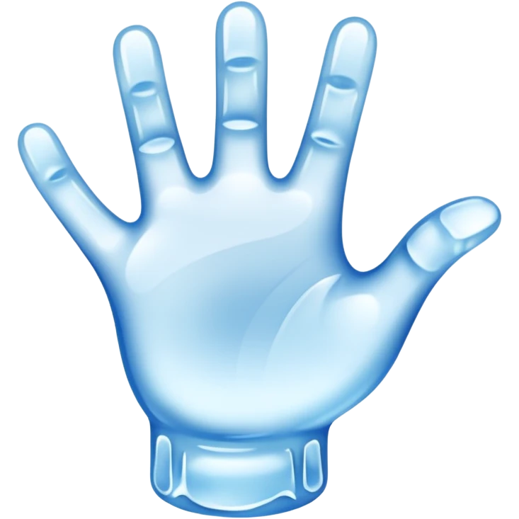 ice hand emoji