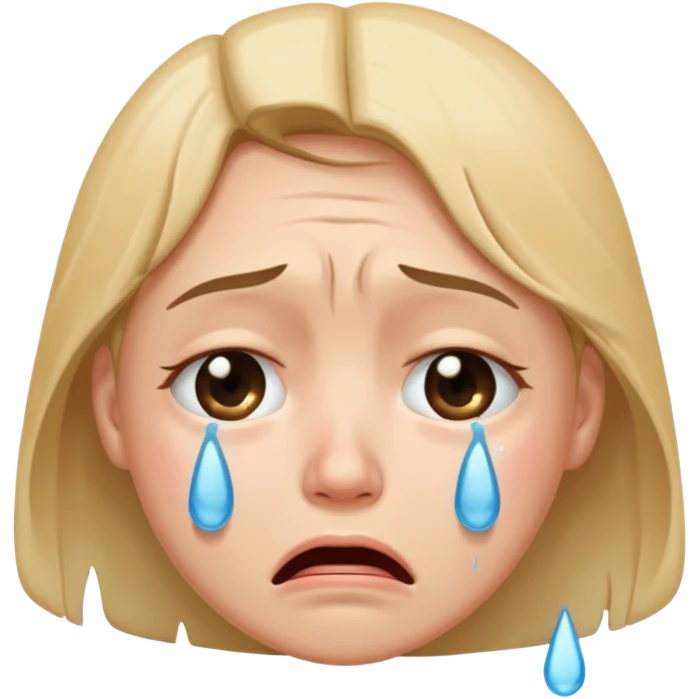 crying face emoji, expressive and clear emoji
