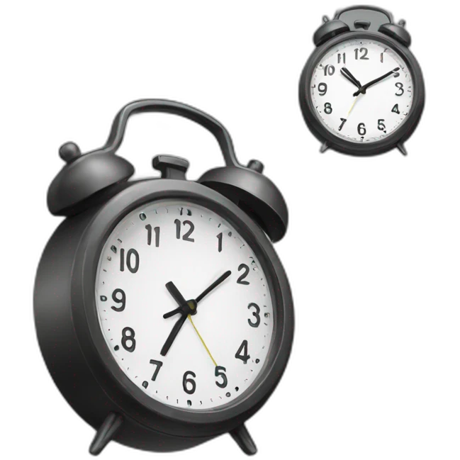 modern clock emoji