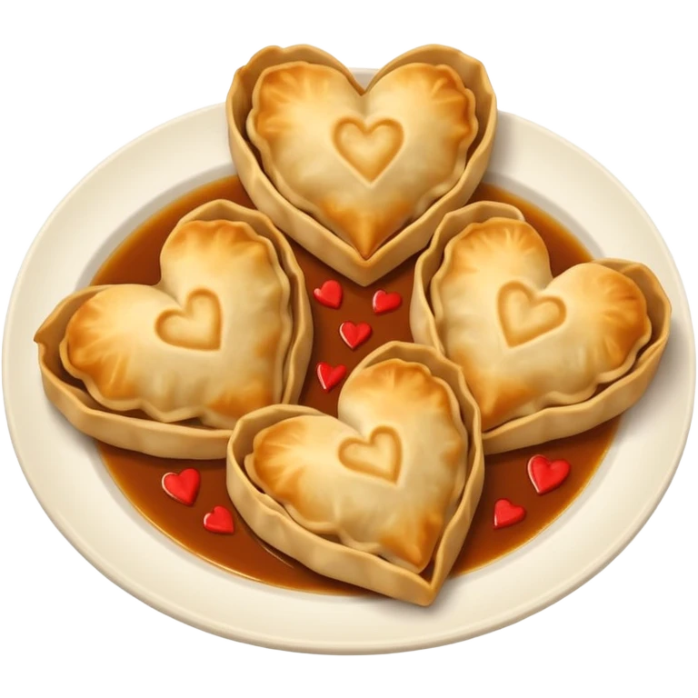pot stickers heart  emoji