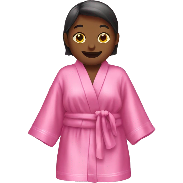 Pink silk robe emoji