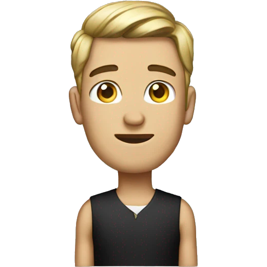 Guy wearing a dress emoji