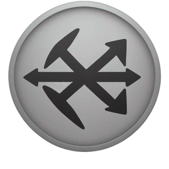 Create a circular arrow icon similar to the 🔄 emoji, but in black and white colors. The design should have a clean, minimalistic style with smooth lines. The arrows should form a continuous loop, and the background should be plain white emoji