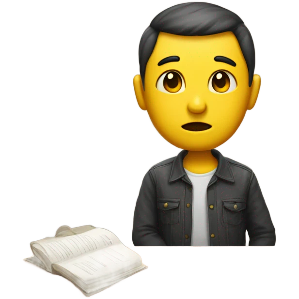 Emoji putting finger on head smart thinking  emoji