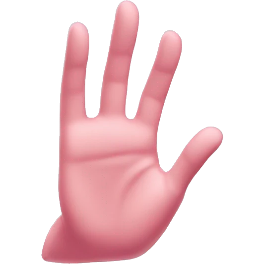 Pink hand clap emoji