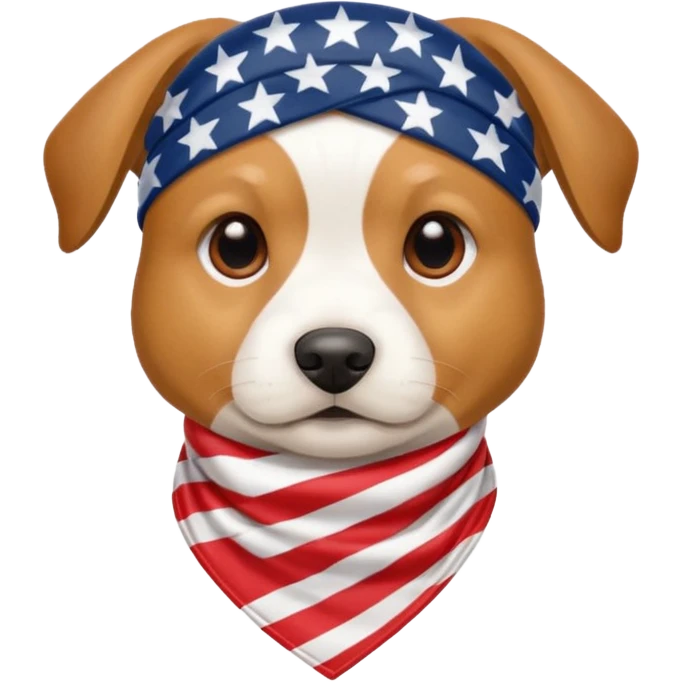 4th of July dog emoji