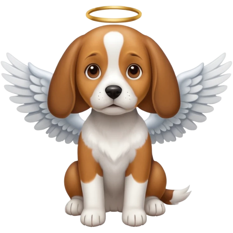 Beagle sending to heaven emoji