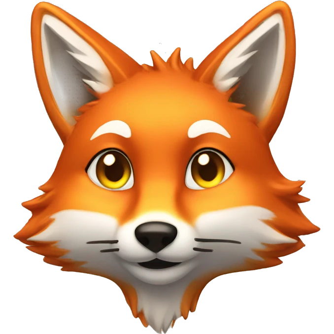 Glowing fox emoji