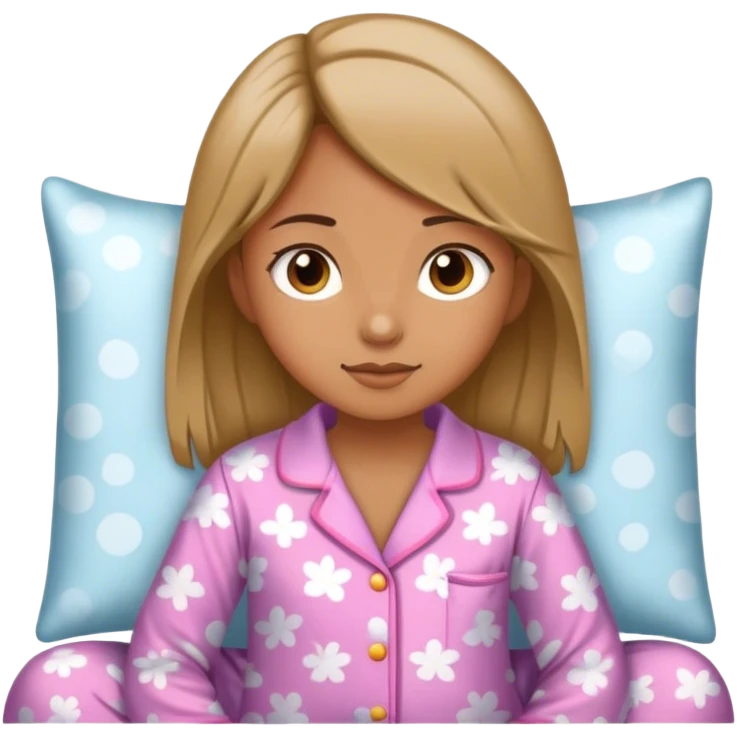 A girl in pjs emoji