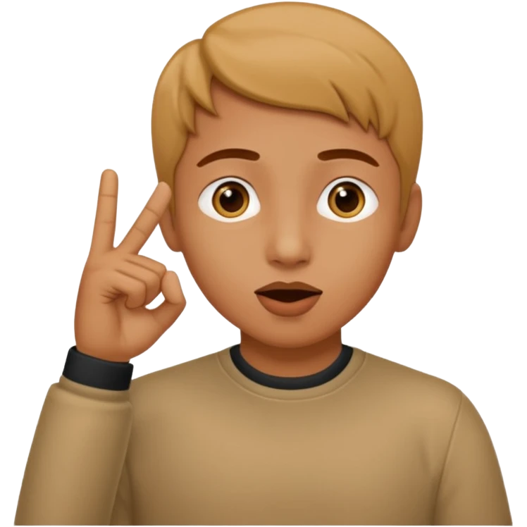 знак рукой "тише", "тшшш" emoji