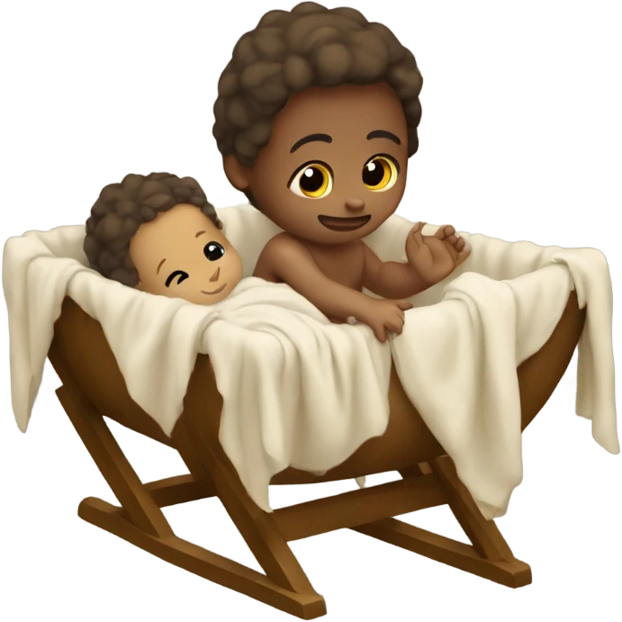 baby jesus in the manger emoji