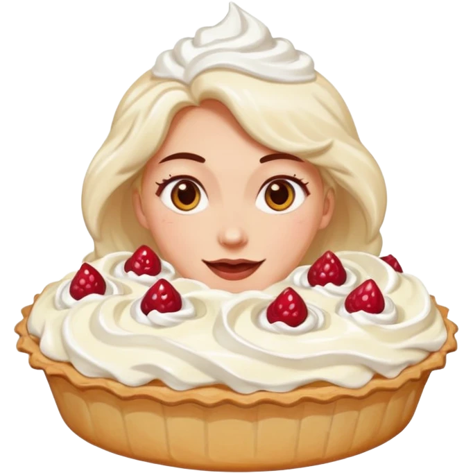 Female pie fight emoji