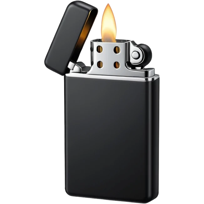 black lighter emoji