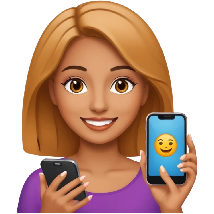 Une tik tokeuse emoji