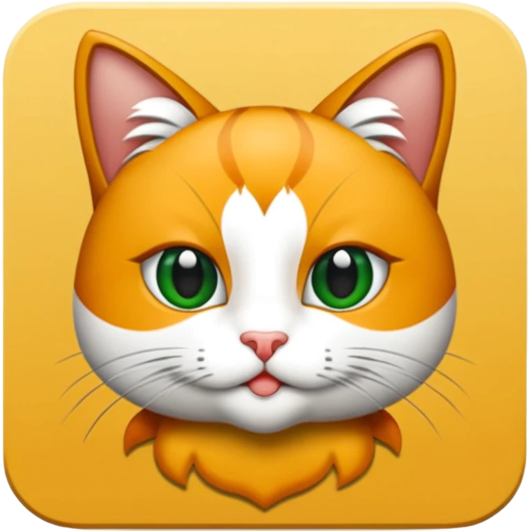 Bir siyah kedi gözleri yeşil ve oturuyor emoji
