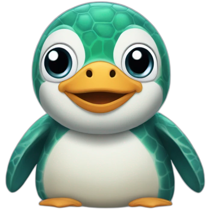 Sea Turtle penguin emoji