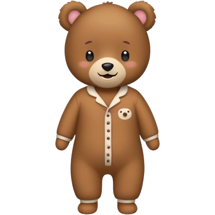 Cute brown pijamas emoji