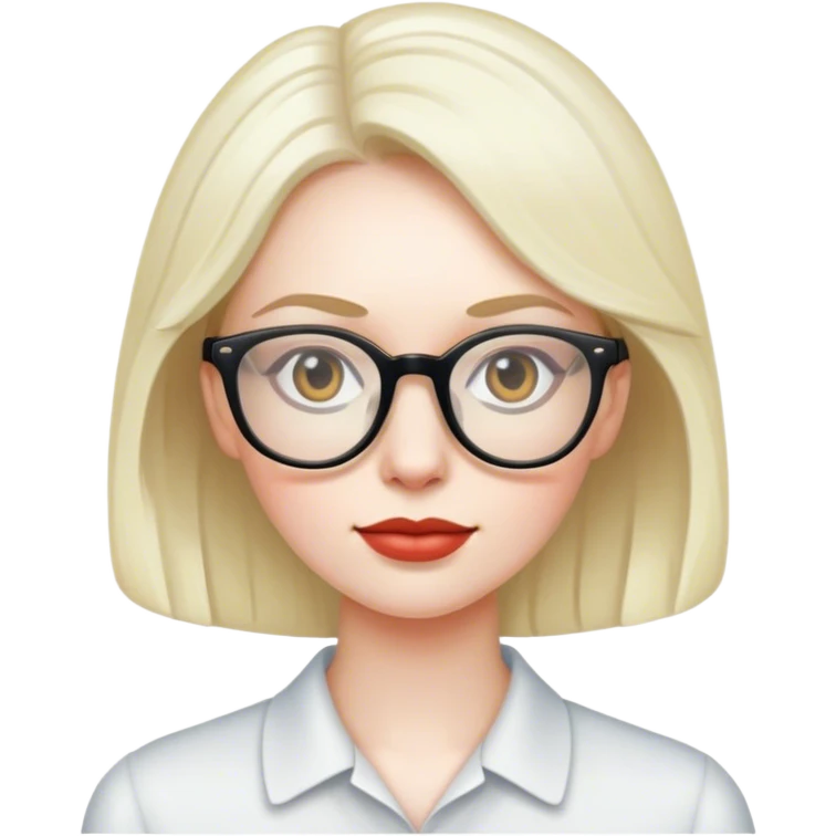 Dork woman emoji