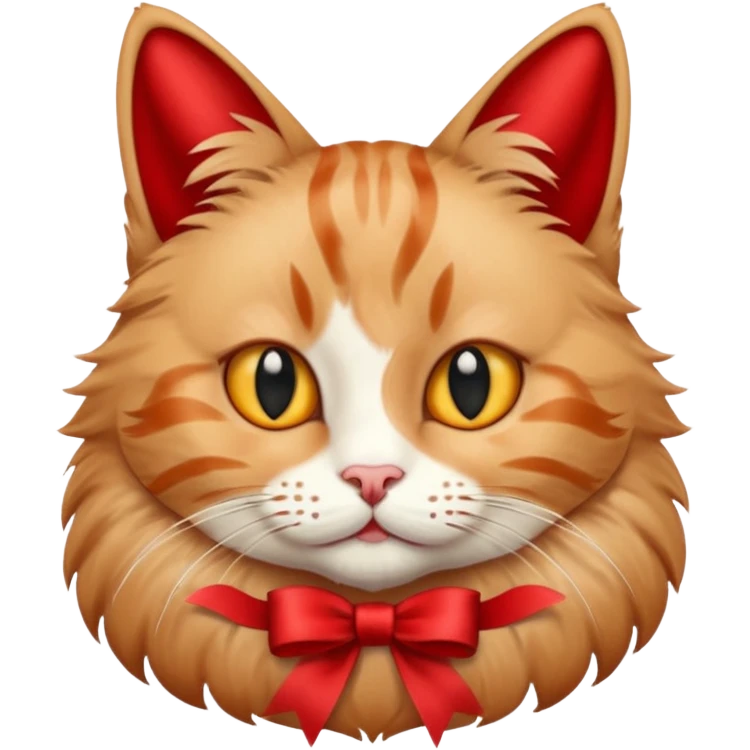 Cat with ribbon emoji