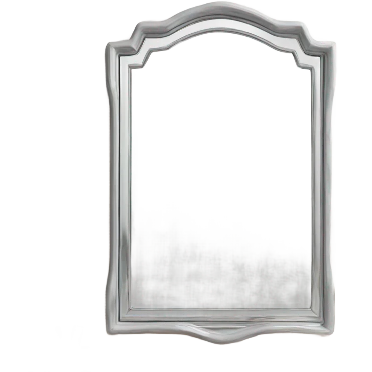 Realistic cute little mirror emoji