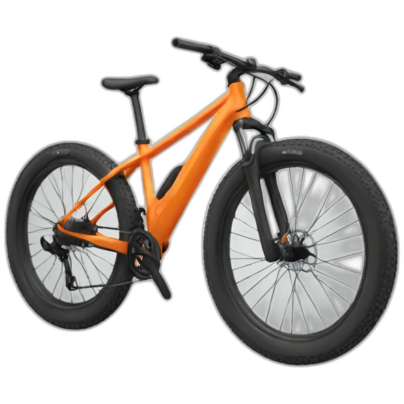 Orange Mountain bike emoji