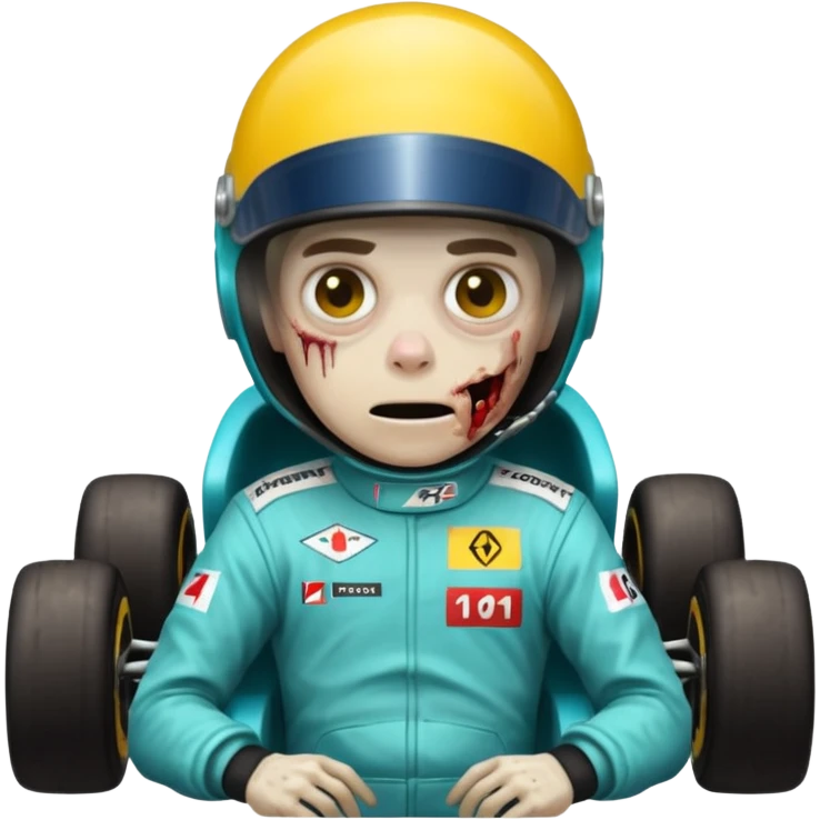 zombie formula 1 racer emoji