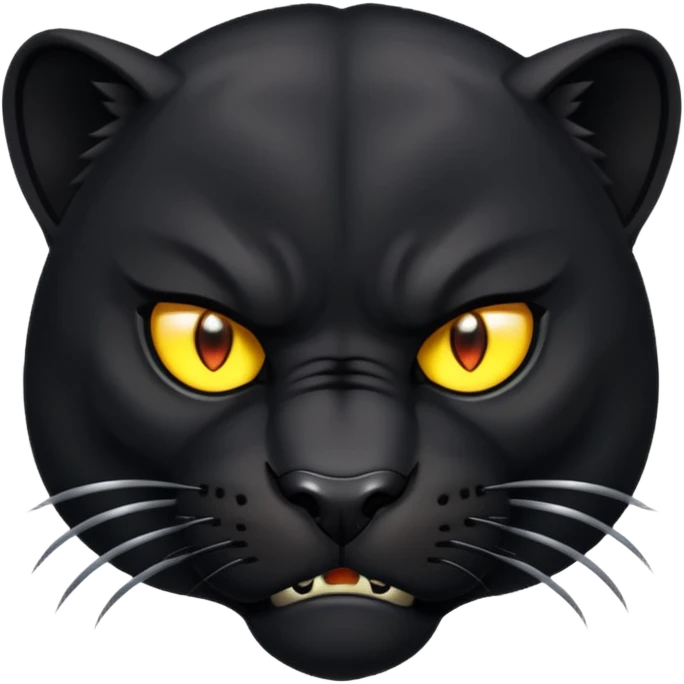 angry panther animal emoji