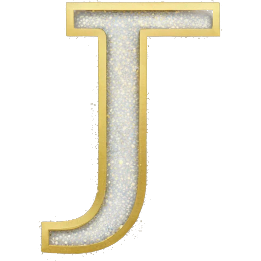 Glitter letter j emoji