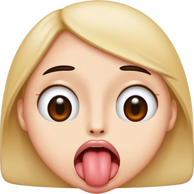 Roll eyes and Stick out tongue emoji