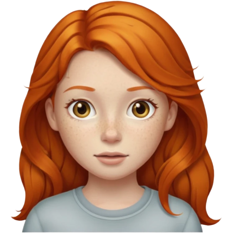 Ginger girl emoji