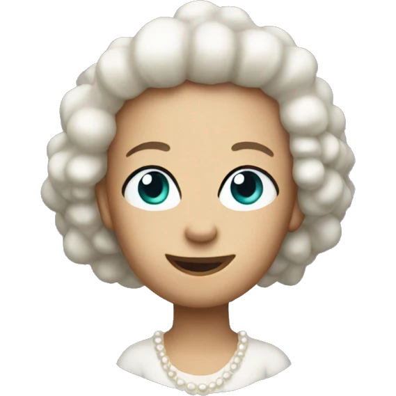 A pearl  emoji