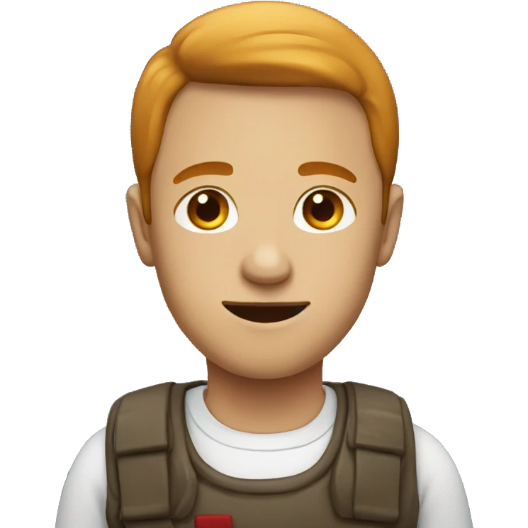 person with redh emoji