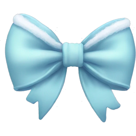 winter aesthetic bow emoji