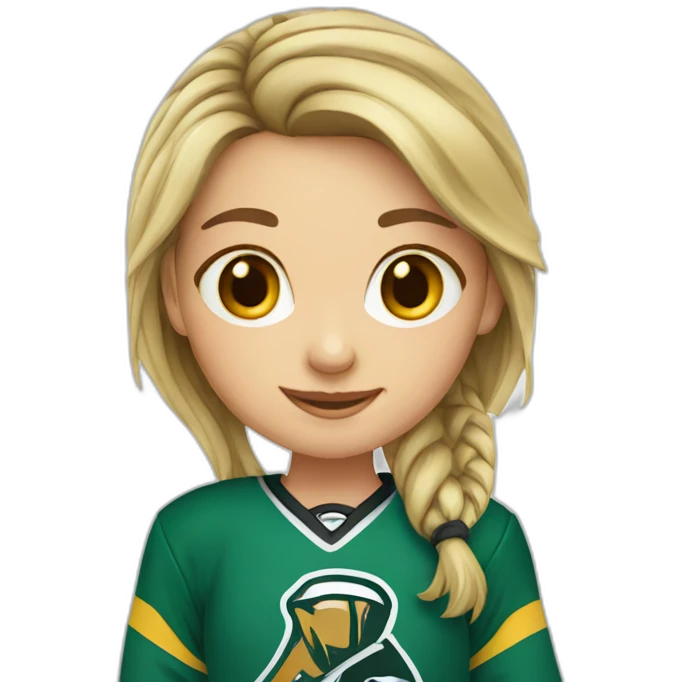 girl hockey emoji