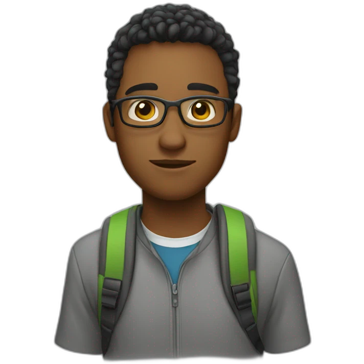 modern student emoji