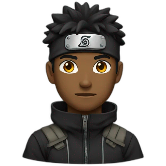 black naruto emoji