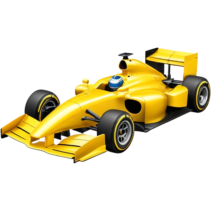 Yellow f1 car emoji