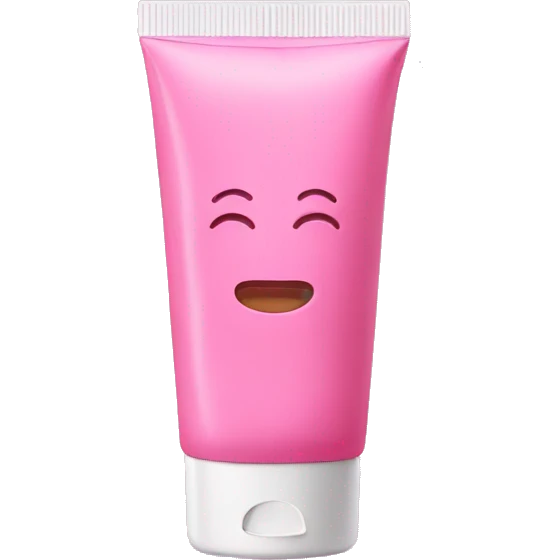 pink tube of spf emoji