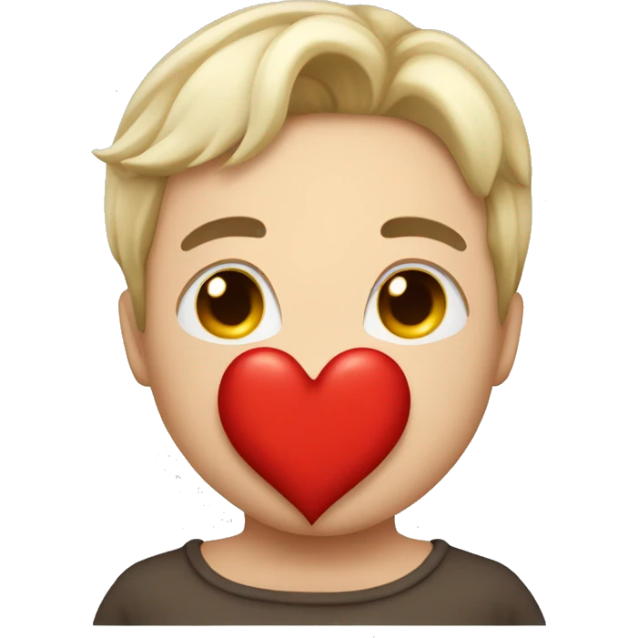 Sending red kisses and cuddles hugs  emoji