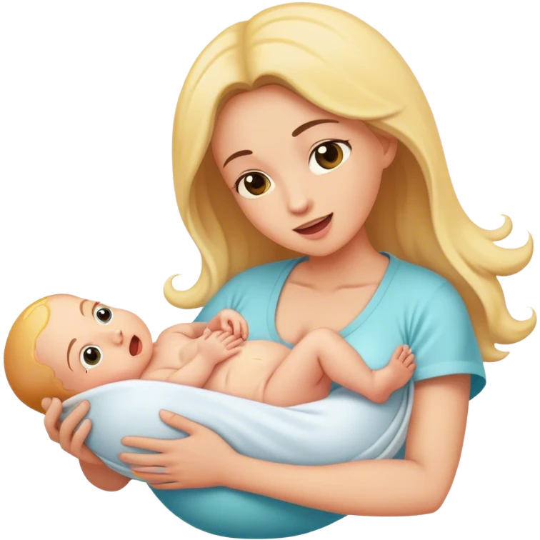 Giving birth baby coming out emoji