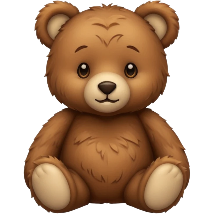 Cozy teddy bear emoji