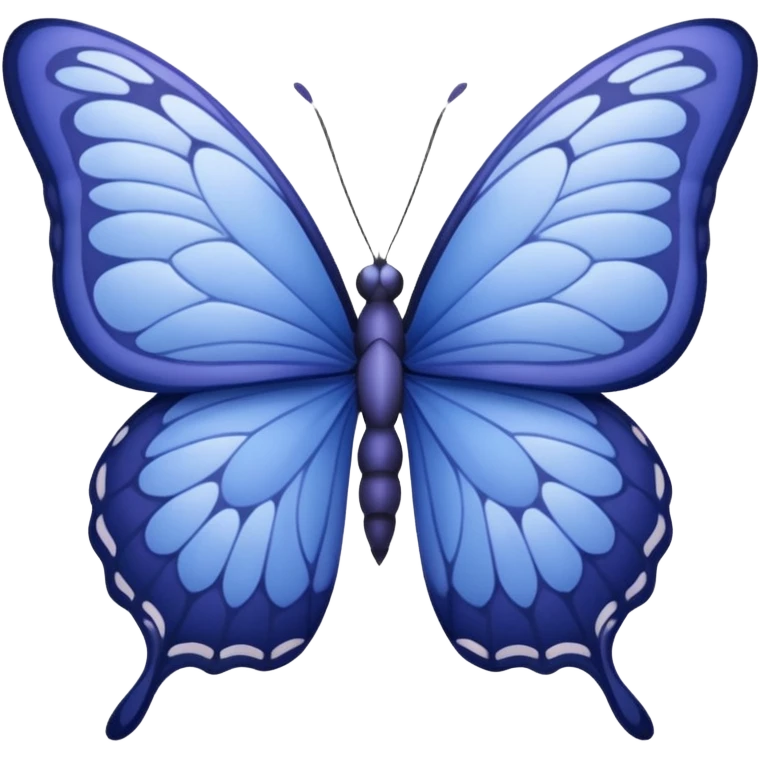 Periwinkle butterfly emoji