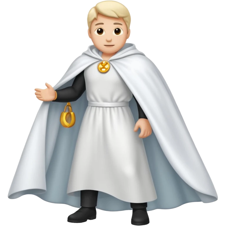 full white cape backview emoji