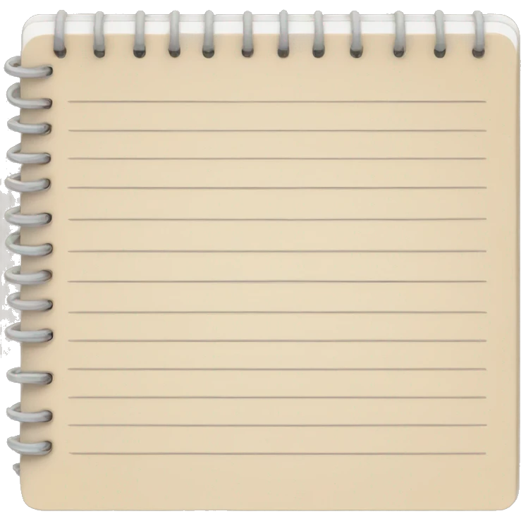 small beige notebook
 emoji