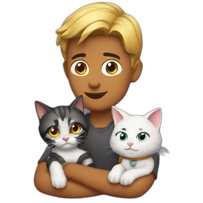 Vijay with cat emoji