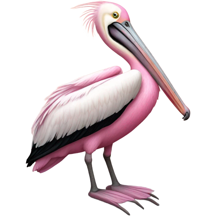 Pink pelican emoji