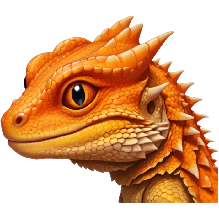Cute bearded dragon emoji