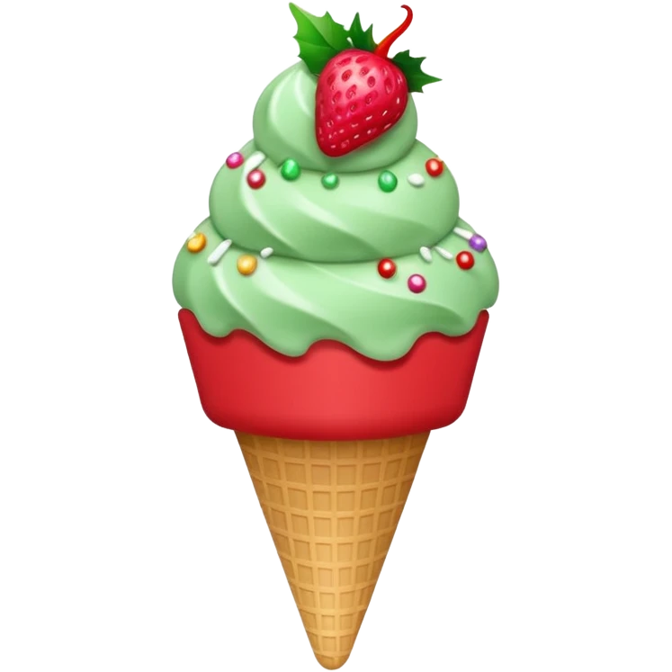 Helados estilo navidad  emoji