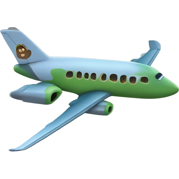 Tortue sur un avion  emoji