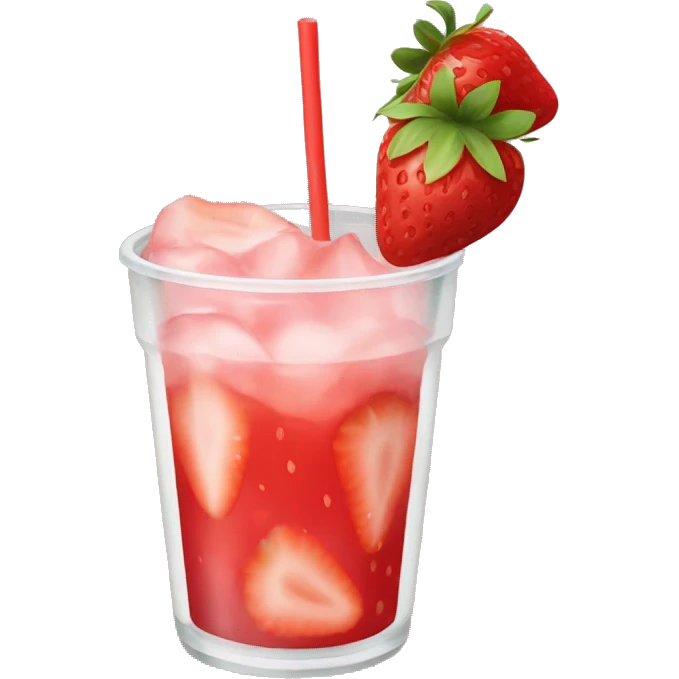 Strawberry refresher  emoji